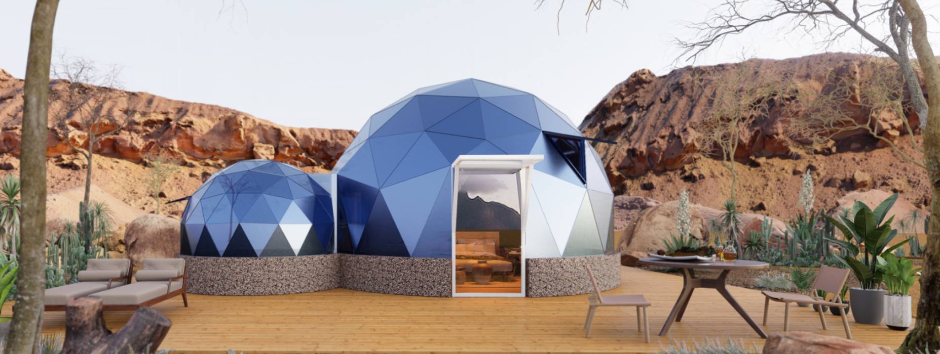 东方市球形智能光伏玻璃星空房